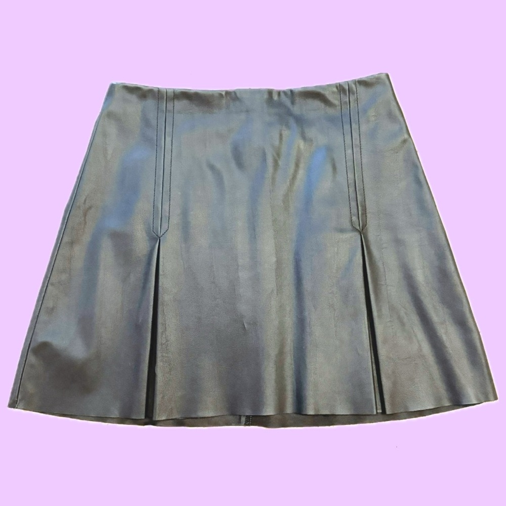 *3 for $9* Black PU Leather Mini Skirt